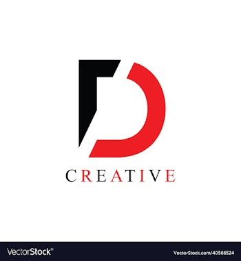 d letter logo design letter logo design template