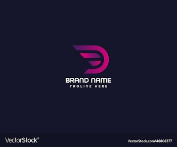 d modern letter logo