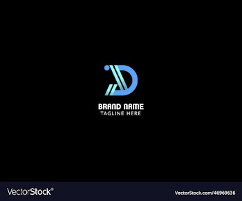 d modern letter logo