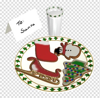 D To Santa, To Santa Christmas-themed cookies transparent background PNG clipart