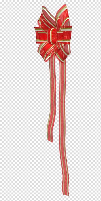 D Xmas Bows, red ribbon transparent background PNG clipart