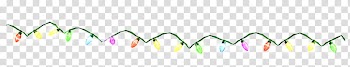 D Xmas Lights, lighted multicolored string lights transparent background PNG clipart
