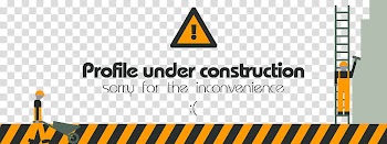 DA Banner Under Construction, profile under construction text transparent background PNG clipart