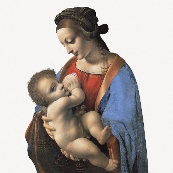 Da Vinci's Madonna Litta collage | Free PSD Illustration - rawpixel