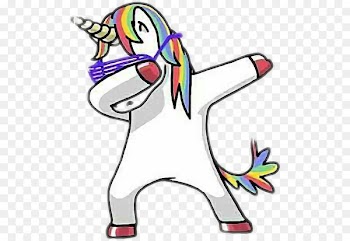 Dab Unicorn Drawing T-shirt - dabbing santa 