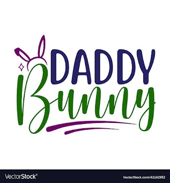 daddy bunny silhouette bunny