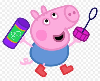 Daddy Pig Muddy Puddles Clip Art - Peppa Pig George Png