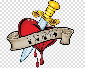 Dagger Heart Sword, mom transparent background PNG clipart