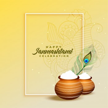 Dahi handi festival of shree krishna janmashtami Free Vector