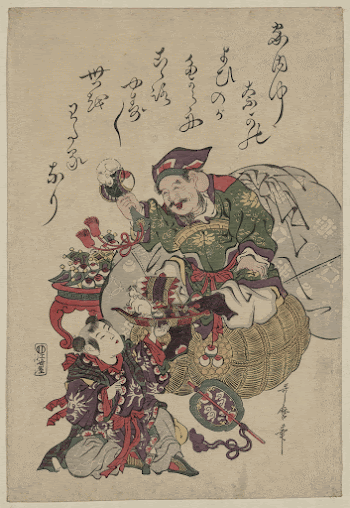 Daikoku to karako. Original from the Library | Free Photo - rawpixel