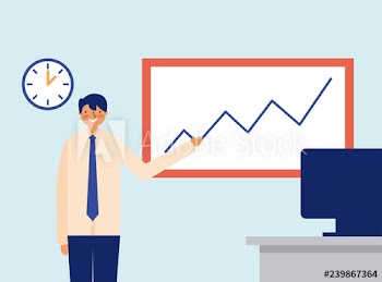 daily activity man office presentation