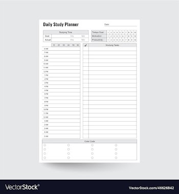 daily study planner