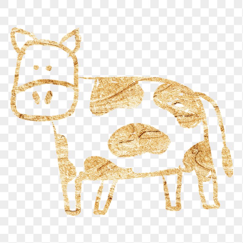 Dairy cattle png cow sticker, | Free PNG Illustration - rawpixel