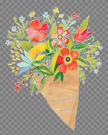 Daisy Bouquet PNG Image Background