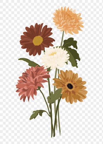 Daisy bouquet png sticker, earth | Free PNG - rawpixel