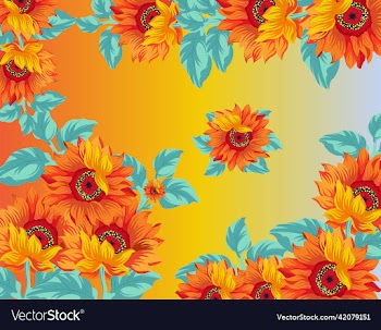 daisy pattern colorful classical decor