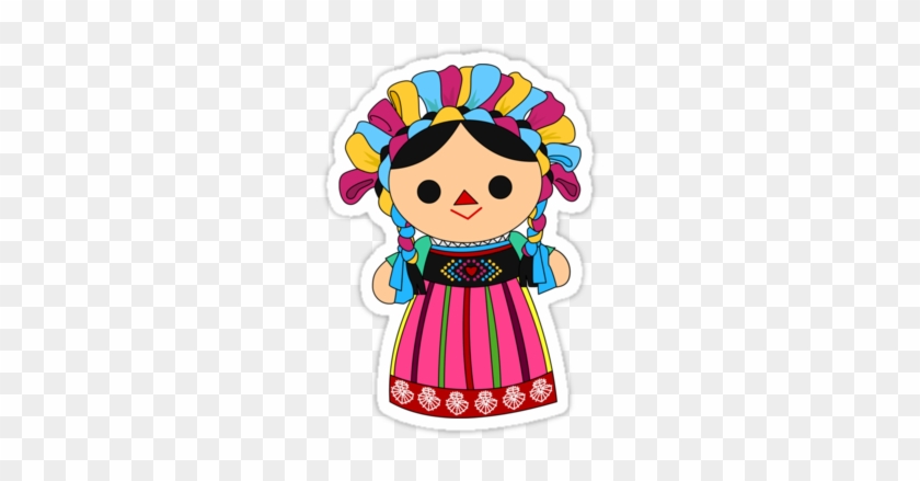 Dall Clipart Mexican - Muñeca De Trapo Mexicana Dibujo