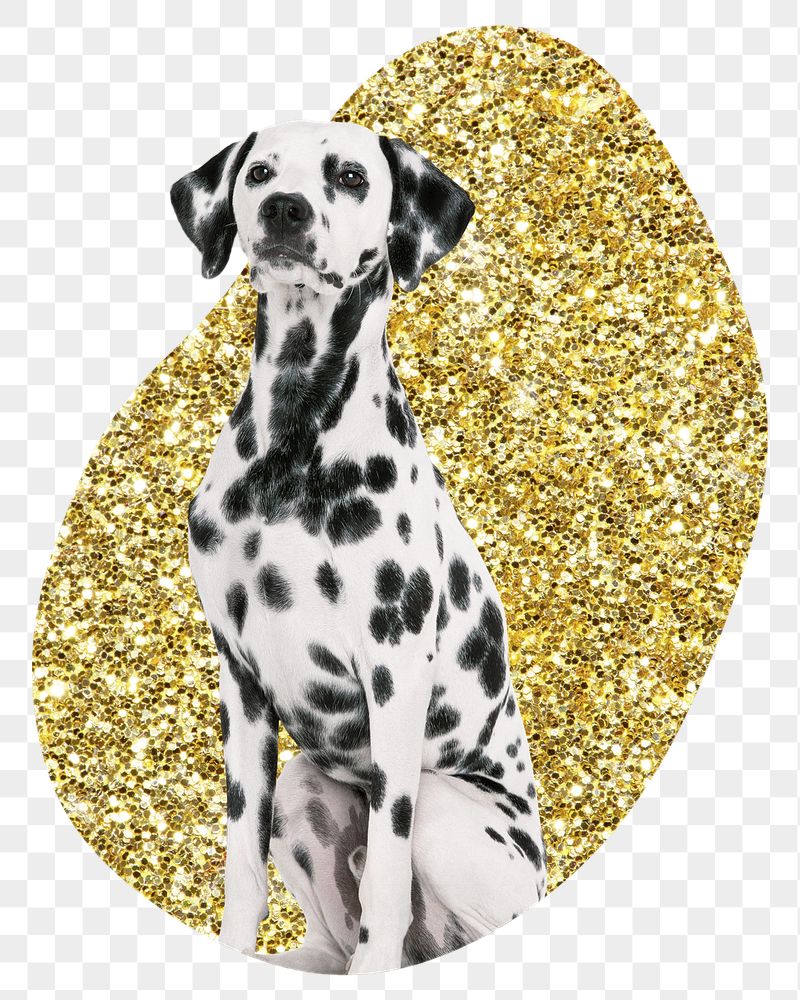 Dalmatian dog png badge sticker, | Free PNG - rawpixel