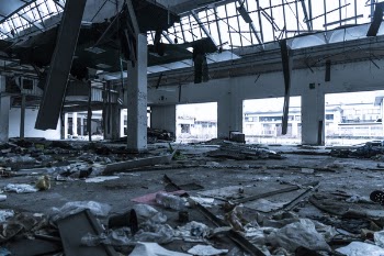 Damaged Building Interior