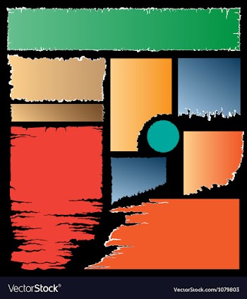 Damaged papers vector image