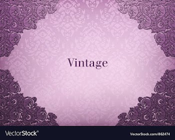 Damask floral background vector image