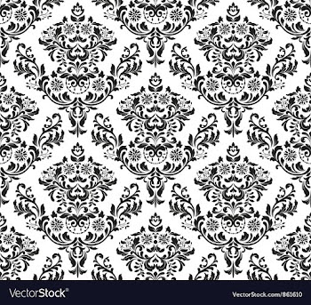 Damask seamless background vector image