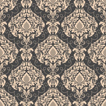 Damask seamless pattern background. classical luxury old fashioned damask ornament Free Vector