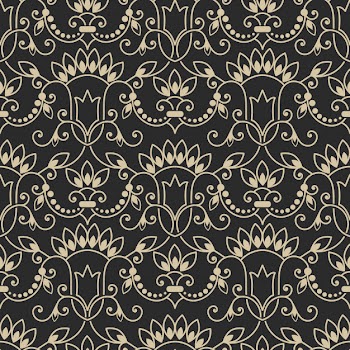 Damask seamless pattern background. Free Vector
