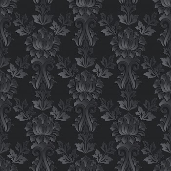 Damask seamless pattern dark background Free Vector