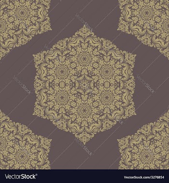 Damask Seamless Pattern Orient Background vector image