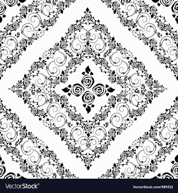 Damask seamless pattern vector image