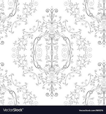 Damask seamless pattern vector image