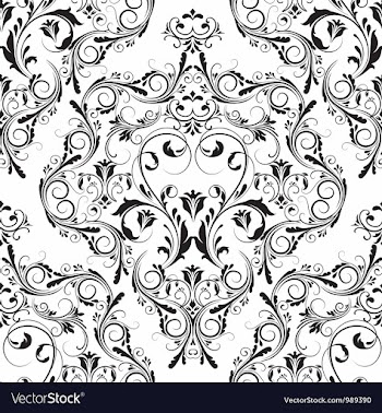 Damask seamless pattern vector image