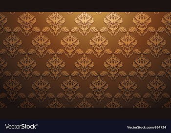 Damask web banner vector image