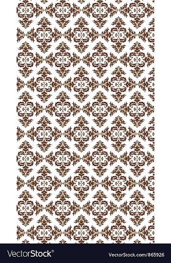 Damask web banner vector image