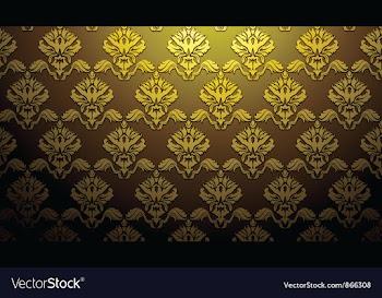 Damask web banner vector image
