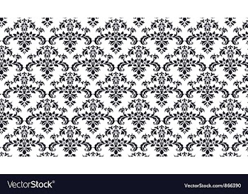 Damask web banner vector image