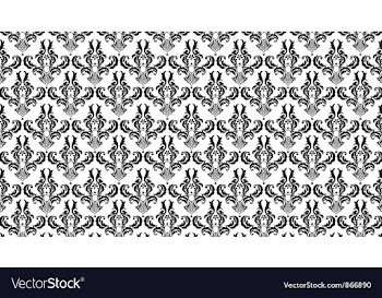 Damask web banner vector image