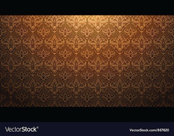 Damask web banner vector image