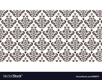 Damask web banner vector image