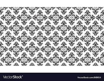 Damask web banner vector image