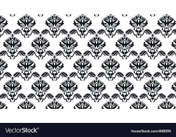 Damask web banner vector image