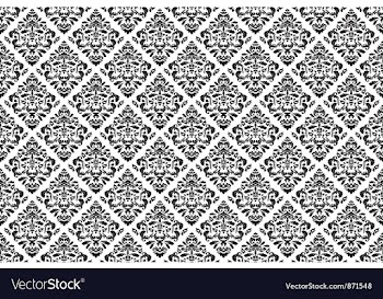 Damask web banner vector image