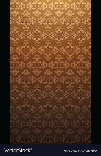 Damask web banner vector image
