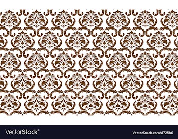 Damask web banner vector image