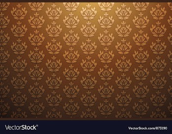 Damask web banner vector image