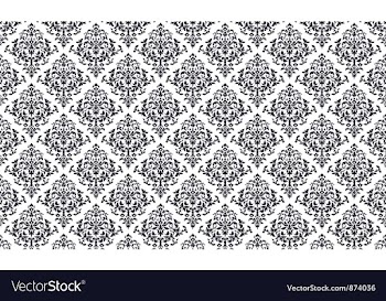 Damask web banner vector image