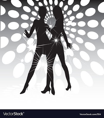 Dance floor lights vector image