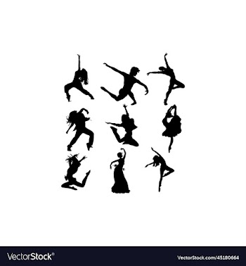 dance human set collection silhouette creative ico