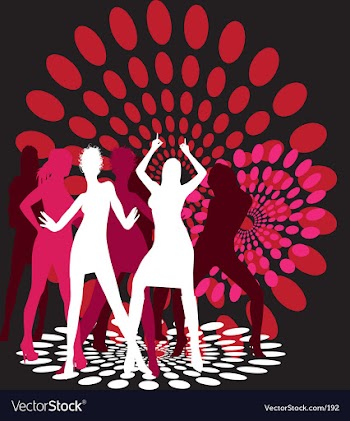 Dance party vector image